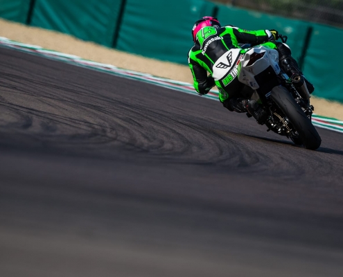 Manuel Bastianelli in pista